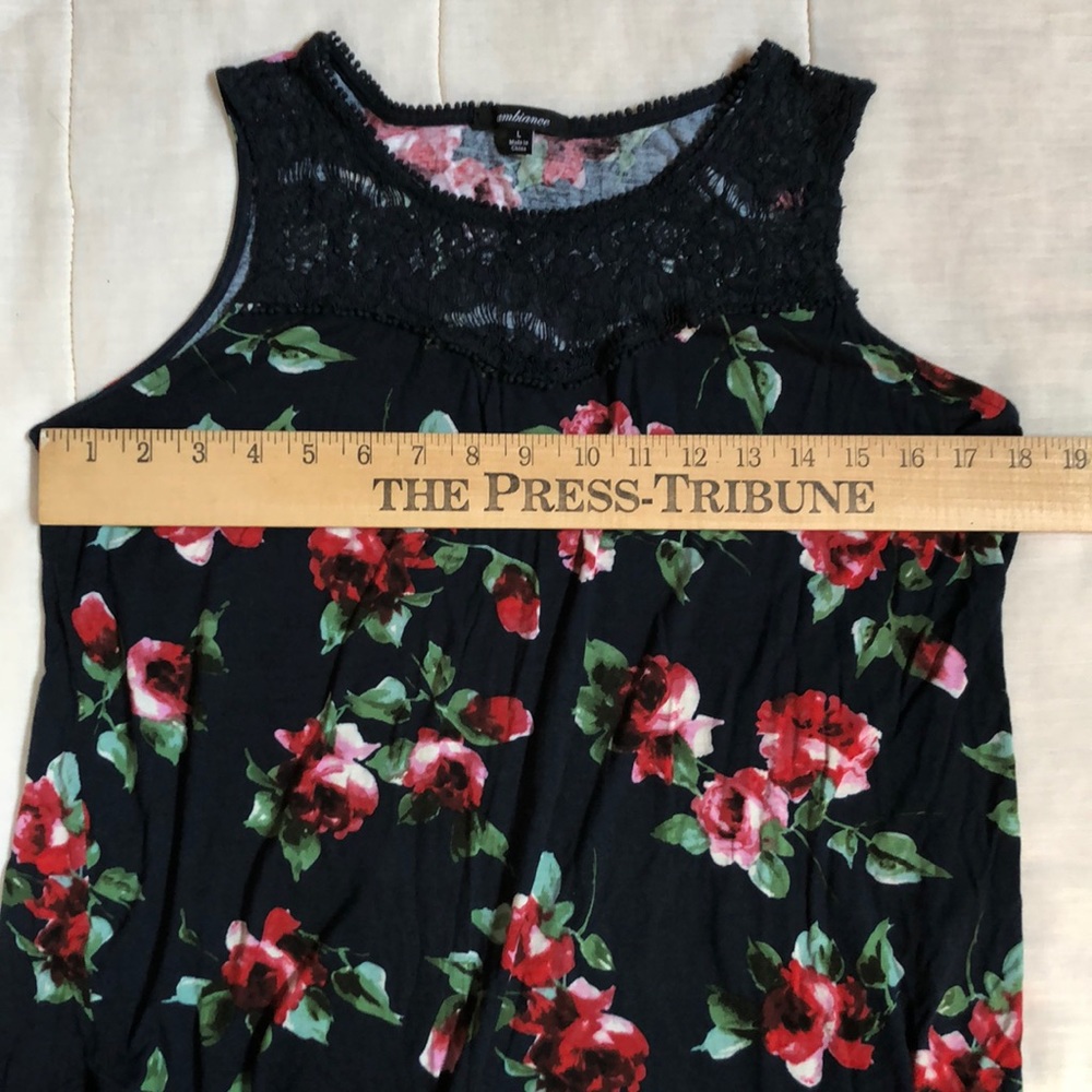 Ambiance Flowery Tank Top - Picture 7 of 8